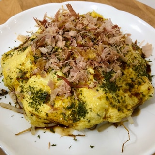 ヘルシーなオムもやし　〜お好み焼き風〜